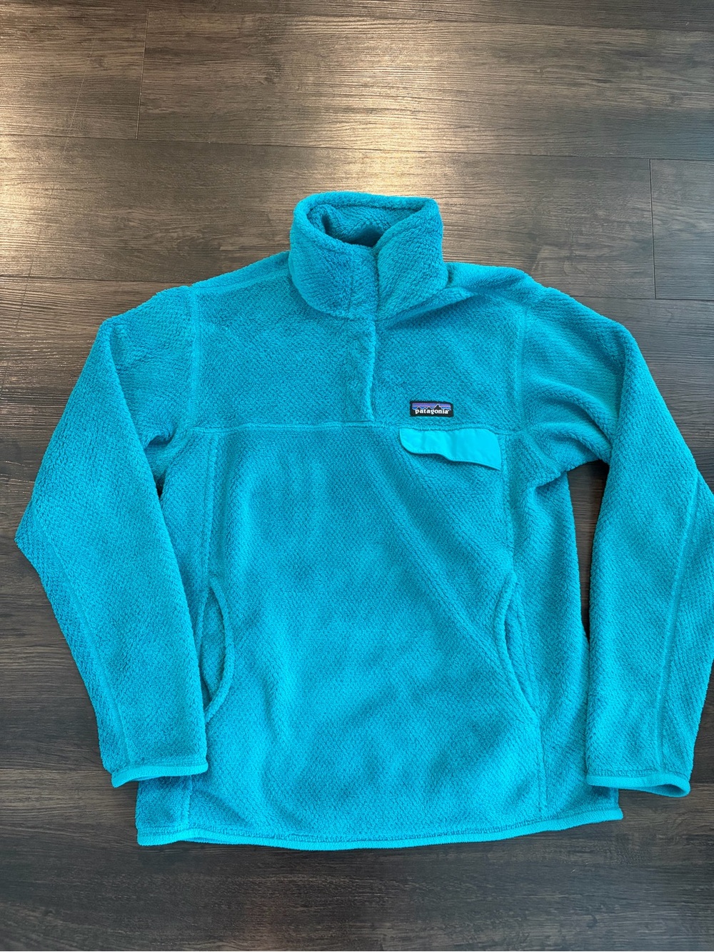 Patagonia  Teal Fleece Pullover Turtleneck